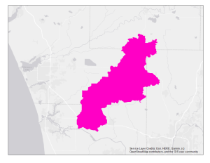 Map of Crockery Creek watershed