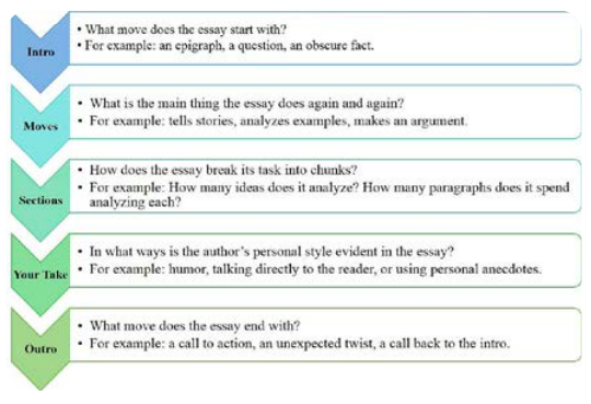 Questions to ask to replicate an essay’s rhetorical moves