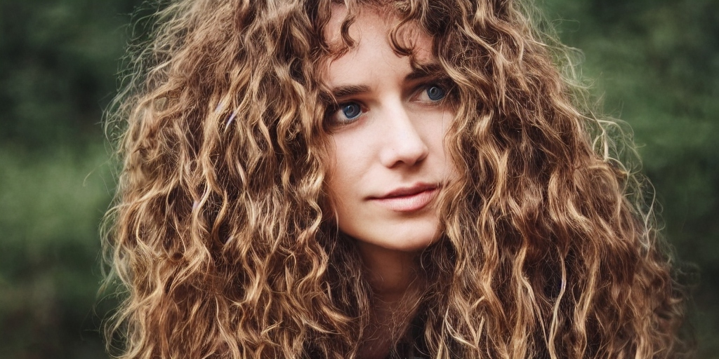 Computer-generated image of a human being with wavy hair.